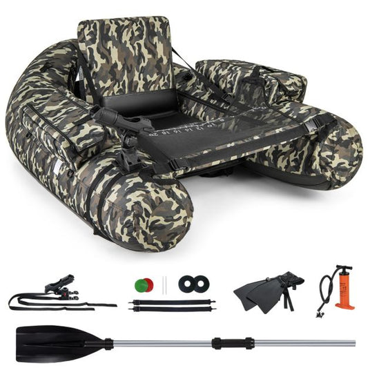 Coast Opblaasbare Vissersboot - Max.150 kg - Camouflage - PVC - 146x109x44 cm
