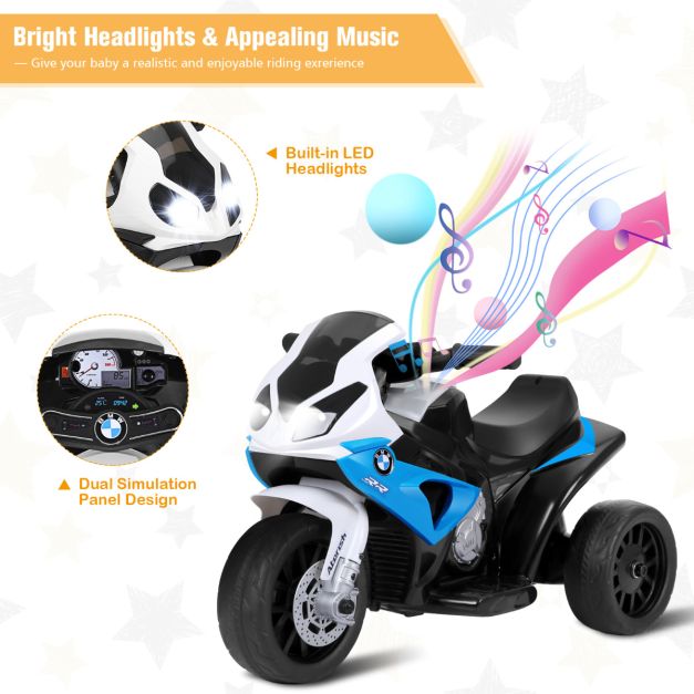 Coast Elektrische Motorfiets voor Kinderen – 6V – 66 x 37 x 44,5 cm – Blauw