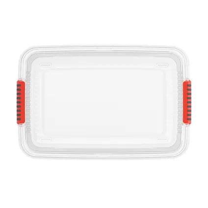 Keter Kis K Latch Opbergbox - 43 L - 6 Stuks - Stapelbaar & Nestbaar - Transparant - Kunststof