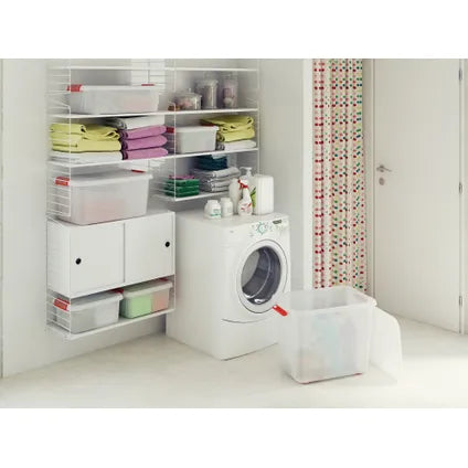 Keter Kis K Latch Opbergbox - 43 L - 6 Stuks - Stapelbaar & Nestbaar - Transparant - Kunststof