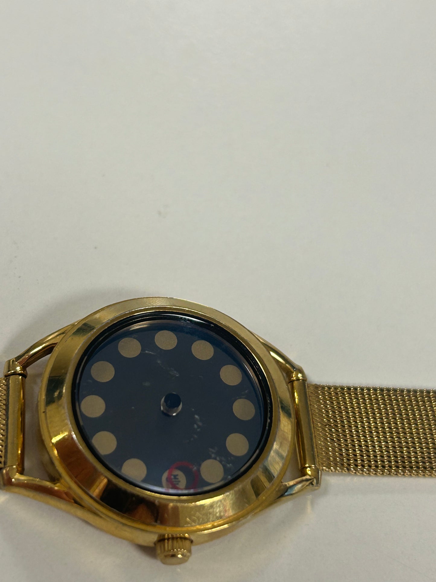 Mr Jones Cyclops Deluxe Watch - dameshorloge - goud - 37 mm - roestvrij staal mesh
