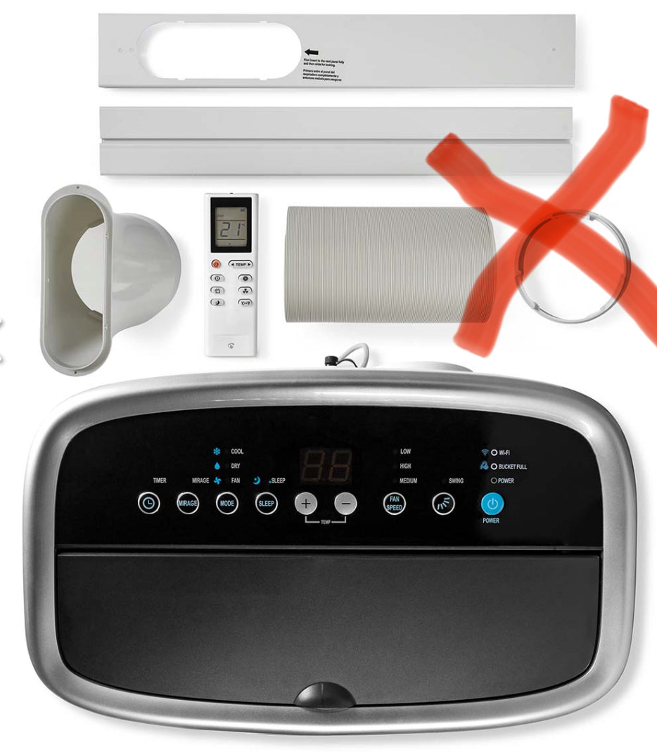 Nedis SmartLife 3-in-1 Airconditioner 14.000 BTU - Wit - 42 m² - 71x35x35 cm