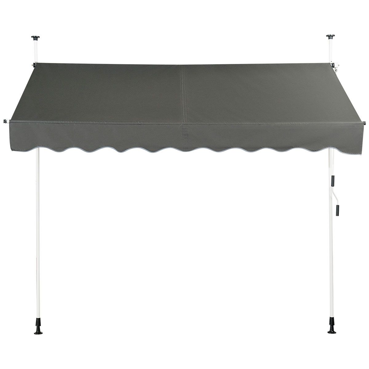 Coast Zonneluifel met Slinger - Waterdicht - 250 x 120 cm - Grijs
