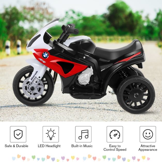 Coast Kinder Motorfiets - PP - 6V - Incl. Muziek - 66x37x44cm - Rood