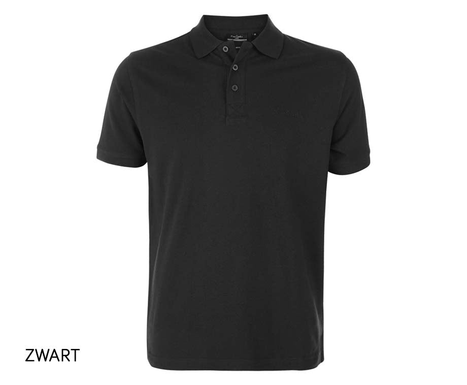 Pierre Cardin - Heren Polo - Paris - Zwart - Maat S