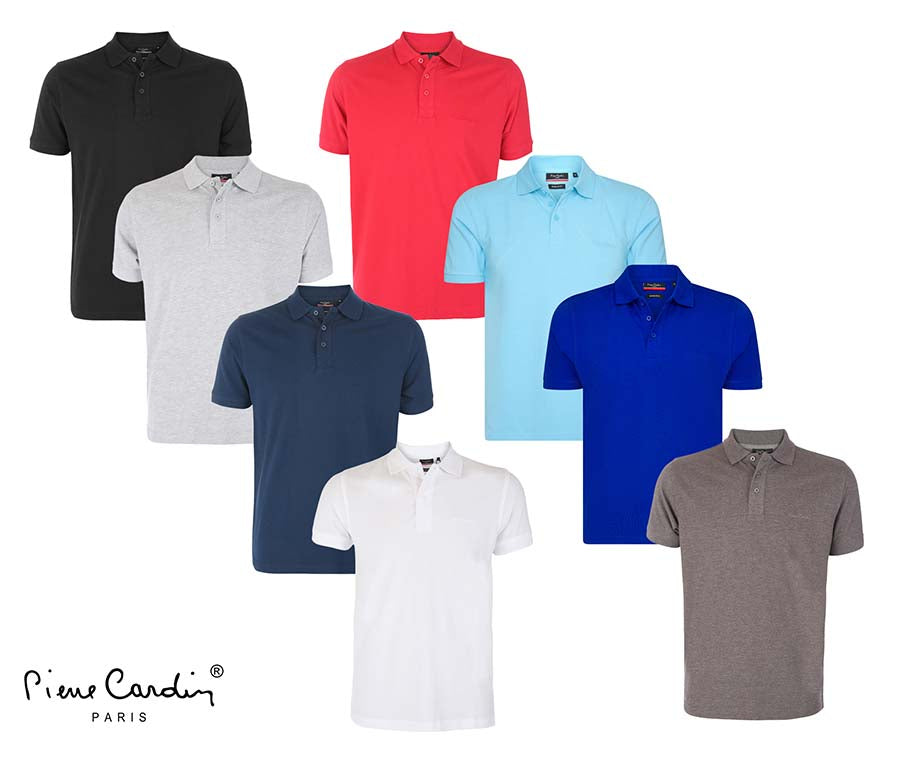 Pierre Cardin - Heren Polo - Paris - Zwart - Maat S