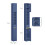SoBuy Smalle Badkamerkast 20 cm Donkerblauw Hoge Opbergkast 180 cm