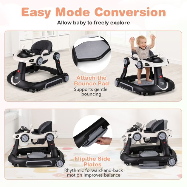 Coast Baby Walker - 7-in-1 - Loopstoel - Loopwagen - Speelbord - Muziek - Licht