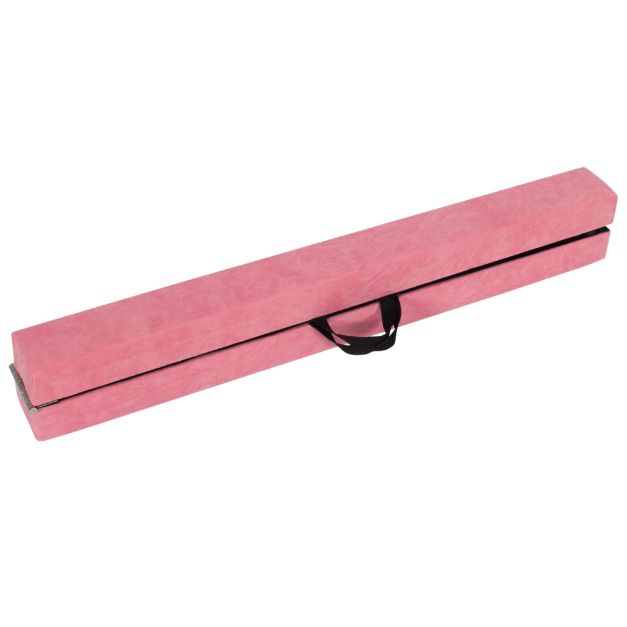 Coast Evenwichtsbalk - Opvouwbaar - Schuim - Hout - Gymnastiek - 240cm - Roze