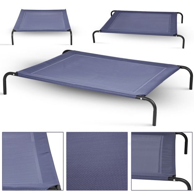 Coast Hondenbed – Waterdicht & Verhoogd – max. 40 kg – 130 x 90 x 20 cm – Grijs