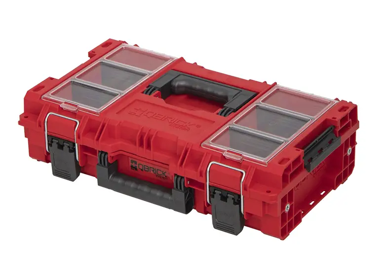 Qbrick System PRIME Set 1 RED Ultra HD – Modulaire Gereedschapswagen met Toolbox 150 en 250 Vario – 3-Delig