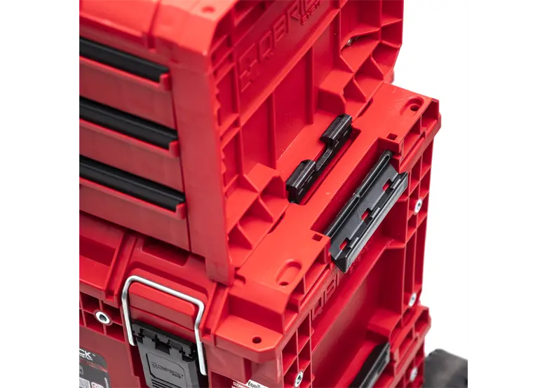 Qbrick System PRIME Set 1 RED Ultra HD – Modulaire Gereedschapswagen met Toolbox 150 en 250 Vario – 3-Delig