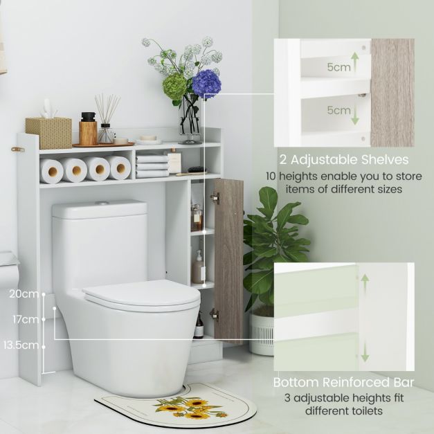 Coast Toiletkast ombouw - 88 x 18 x 100 cm - Wit