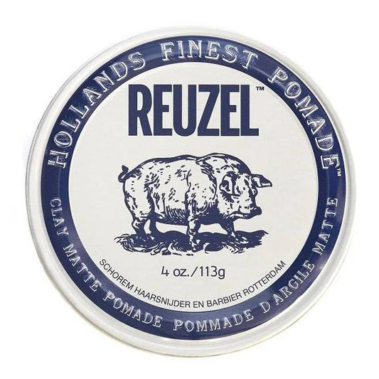 Reuzel Clay Matte Pomade – 113 g – Waterbasis, Matte Finish, Medium Hold