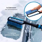 LICARGO IJskrabber Met Sneeuwbezem – Voorzien Van Extra Brede Krabkant En Zachte Borstels En Ergonomische Handgreep – Voor Auto En Suv – Zwart En Blauw Kunststof – Zevenenzestig Centimeter
