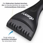 LICARGO IJskrabber Met Sneeuwbezem – Voorzien Van Extra Brede Krabkant En Zachte Borstels En Ergonomische Handgreep – Voor Auto En Suv – Zwart En Blauw Kunststof – Zevenenzestig Centimeter