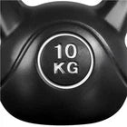 Yaheetech Kettlebell 10 kg – 26 x 22 x 30 cm – Voorzien Van Brede Ergonomische Handgreep En Platte Basis En Vloerbeschermende Kunststof Schaal – Voor Krachttraining En Thuisgebruik – Zwart Kunststof En Beton