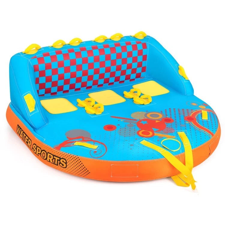 Coast Sleepboei - 3Persoons - Opblaasbaar - Sleeppunten - 300kg - 193x189x82cm - Veelkleurig