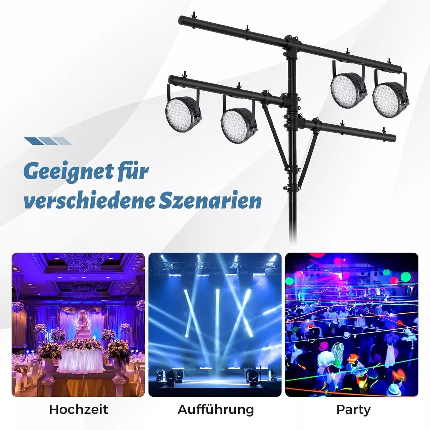 Coast LED-Lichtstatief met Verstelbare Hoogte - 186 tot 351 cm
