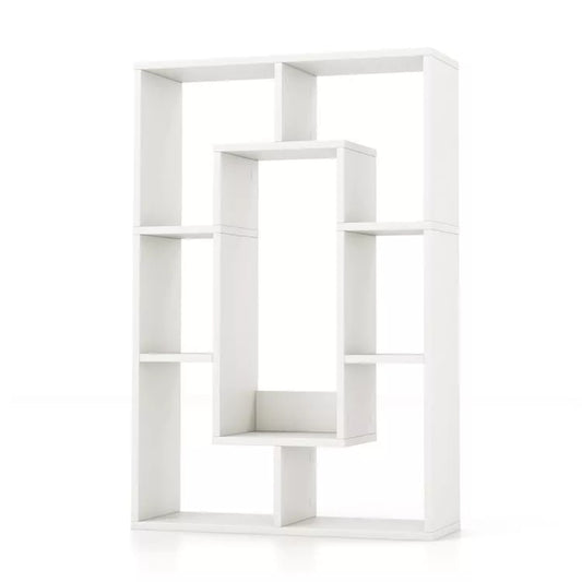 Coast Boekenkast - 7 Vakken - Anti-Kantelontwerp - 61 x 20 x 90 cm - Wit