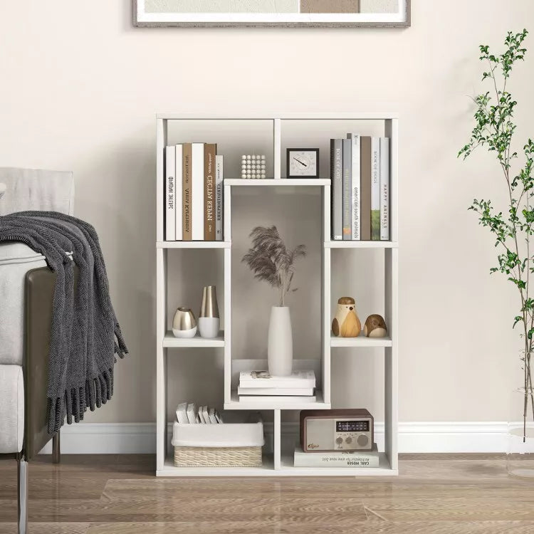Coast Boekenkast - 7 Vakken - Anti-Kantelontwerp - 61 x 20 x 90 cm - Wit