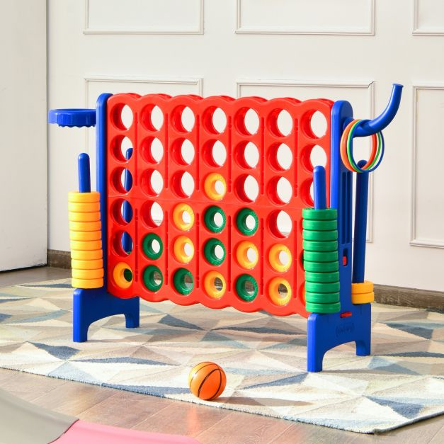 Coast Vier Op Een Rij Speelset - Extra Groot - 74 cm Hoog - Blauw