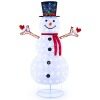 Coast SnowGlow Kerst Sneeuwpop 184 cm Wit met LED Verlichting – 200 Lampjes