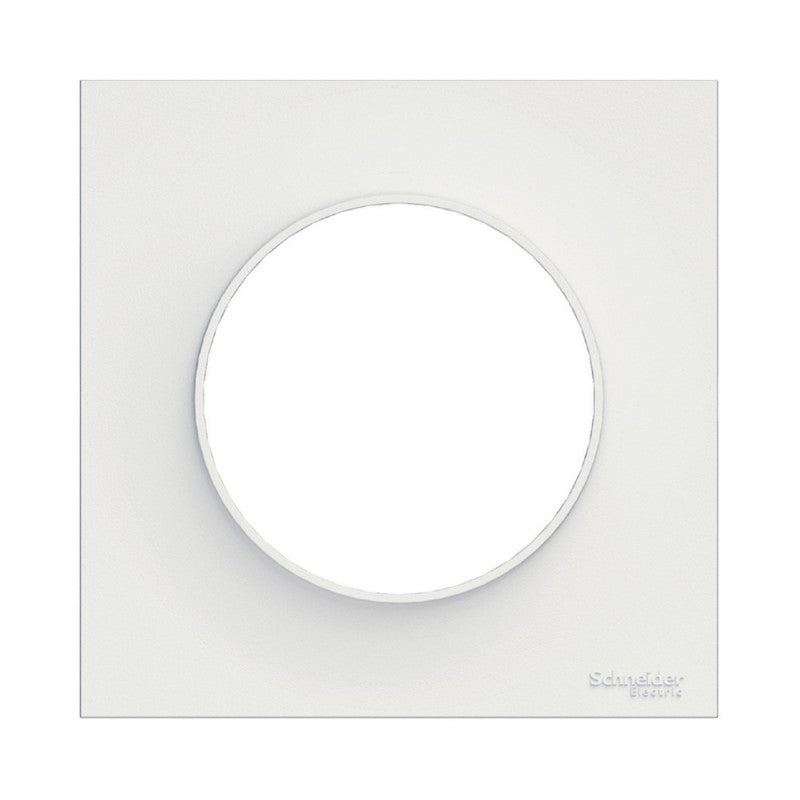 Schneider Electric ODACE Afdekplaat 85x85 mm - 1 Positie - Wit