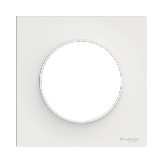 Schneider Electric ODACE Afdekplaat 85x85 mm - 1 Positie - Wit