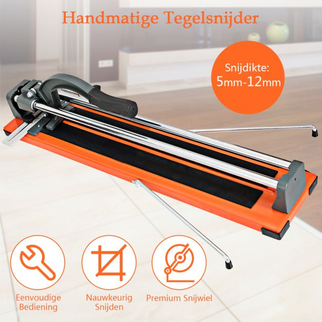 Coast tegelsnijder - handmatig- verwijderbare schaal - professioneel - snijlengte 610 mm - ijzer - oranje