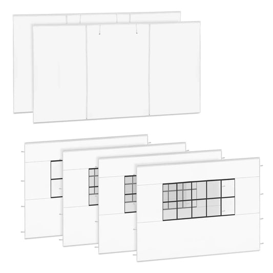 VONROC Zijwanden Set - 6x4.5 m – 6 stuks - Voor 2 x Premium Partytent PT502XX - Wit