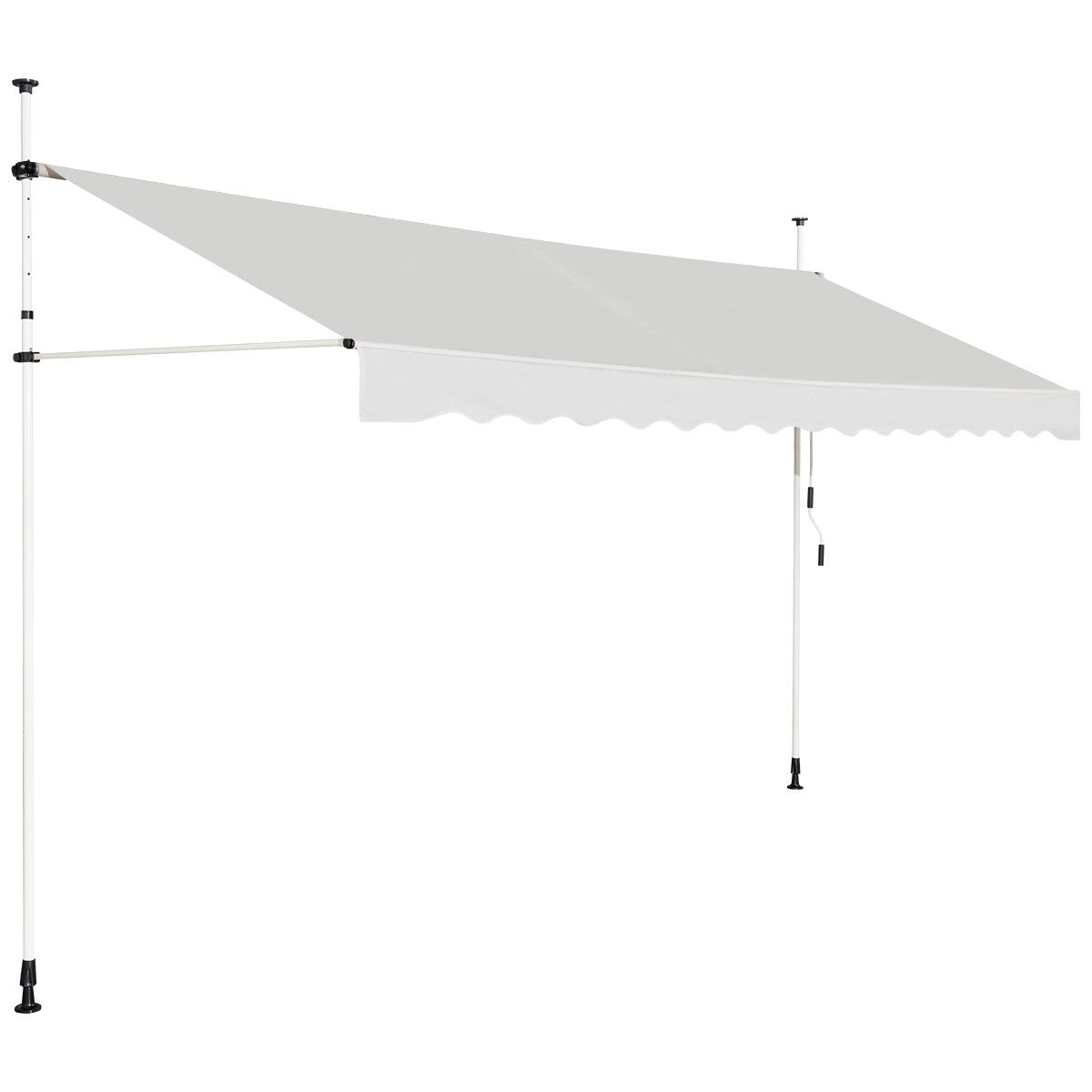 Coast Uitschuifbaar Zonnescherm - Waterdicht - UV Bestendig - Verstelbaar - 395 cm Breed - Beige