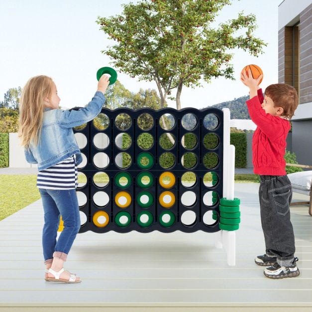 Coast Vier Op Een Rij Speelset - Extra Groot - 74 cm Hoog - Wit