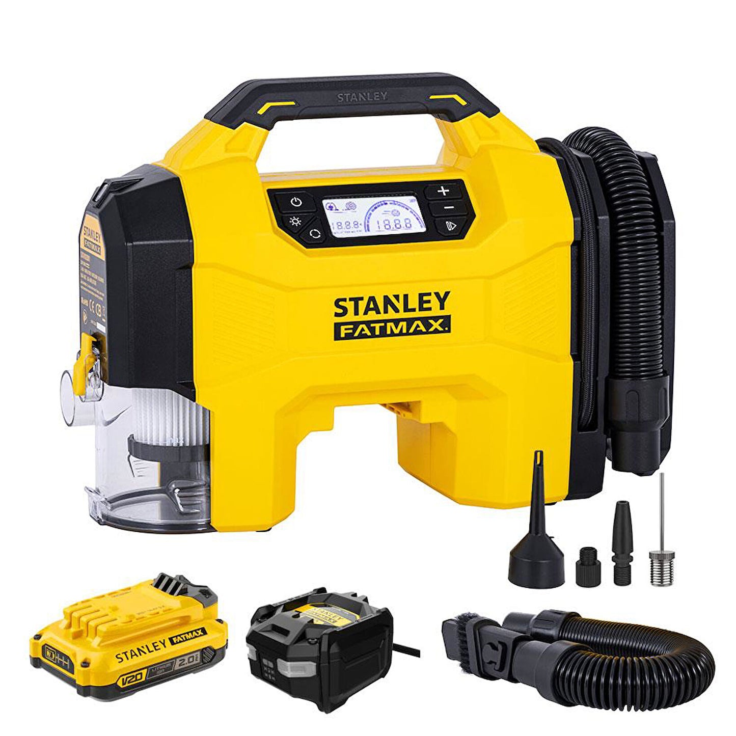 Stanley Fatmax 3-in-1 Compressor Stofzuiger SXVI02001A – 370 x 143 x 261 mm