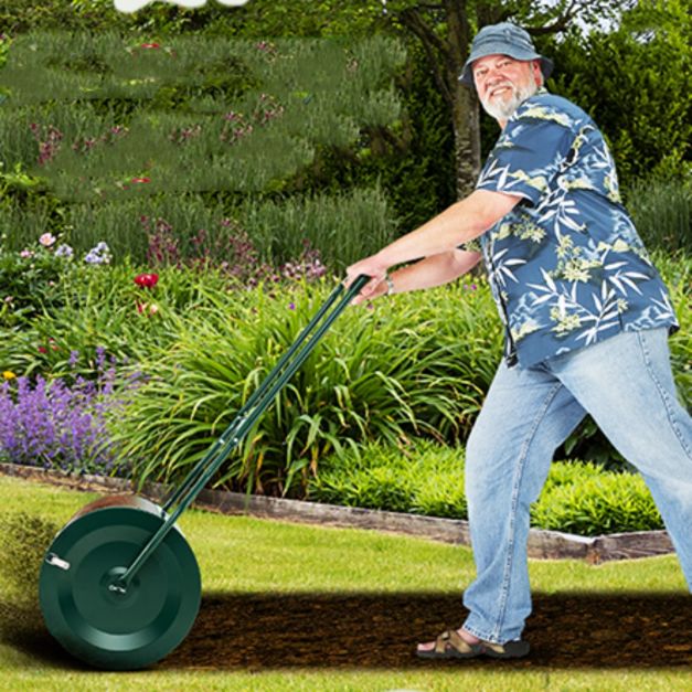 Coast Compoststrooier - Duwmodel - 61 cm werkbreedte - Metaal - Groen