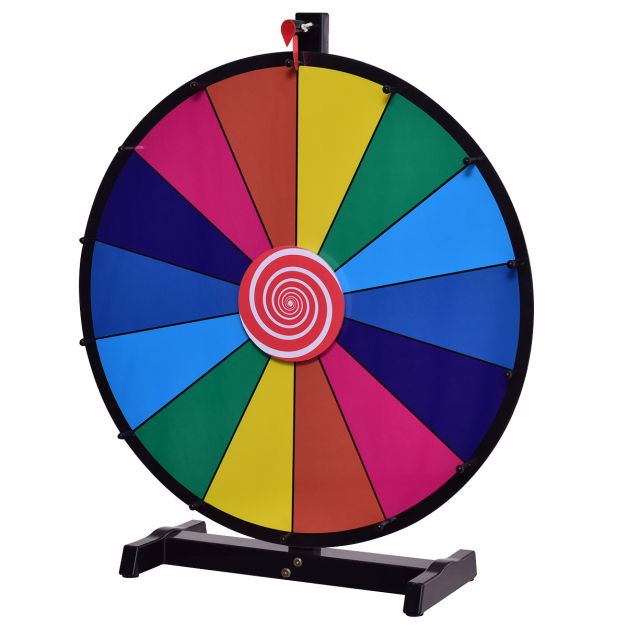 Coast Rad van Fortuin Multicolor – Herbruikbaar Prijzenrad met Marker en Wisser – Ø48 cm