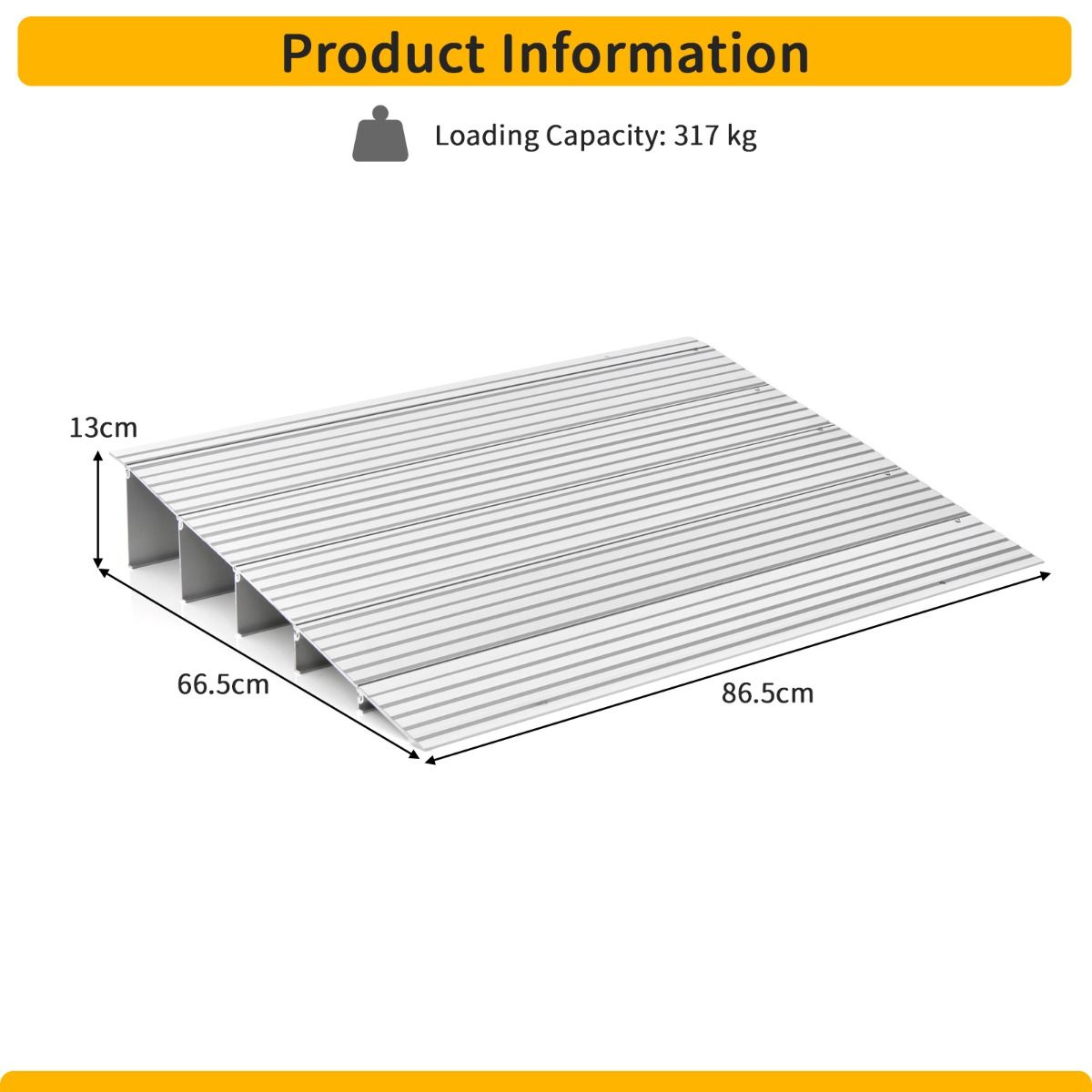 Coast Drempeloploop - In Hoogte Verstelbaar - Stevig Aluminium Frame - Antislip Oppervlak - 317 kg Draagvermogen