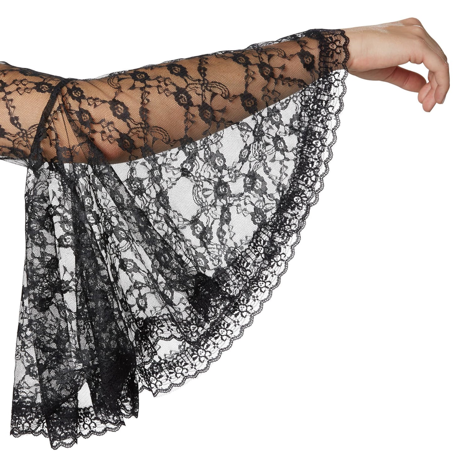 TecTake Halloween Danseres Kostuum Dames - L - Rood – Jurk met Skeletprint, Kant en Haarband