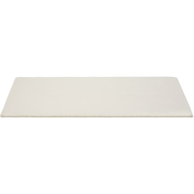 Tectake® Kortpolig vloerkleed Soft Zone 80 x 150 cm - Crème