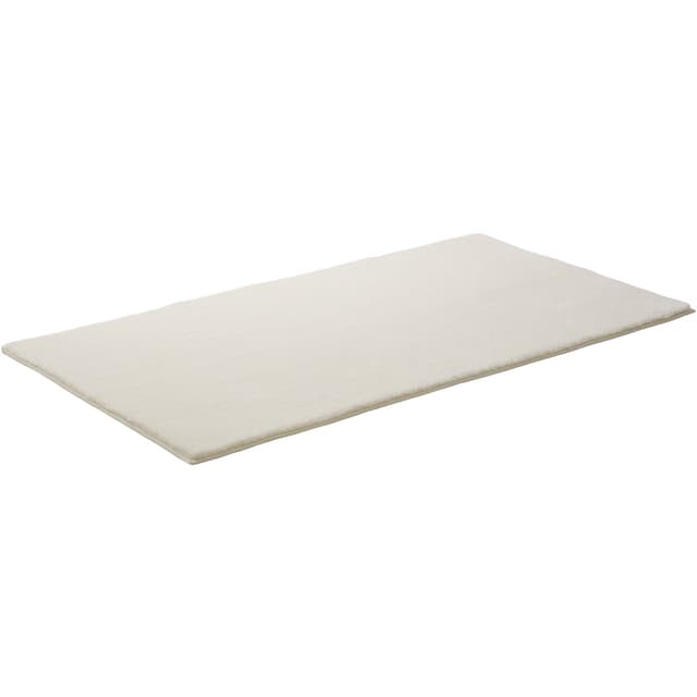 Tectake® Kortpolig vloerkleed Soft Zone 80 x 150 cm - Crème