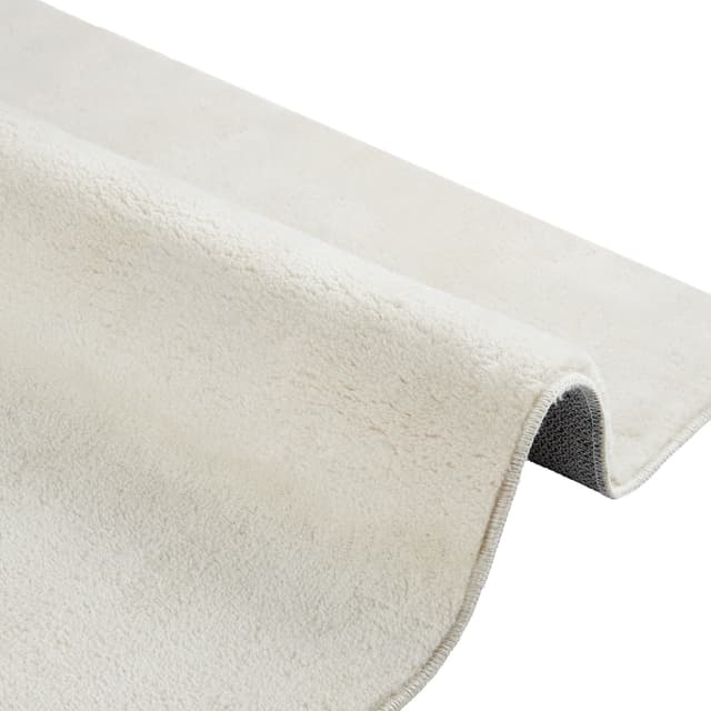 Tectake® Kortpolig vloerkleed Soft Zone 80 x 150 cm - Crème