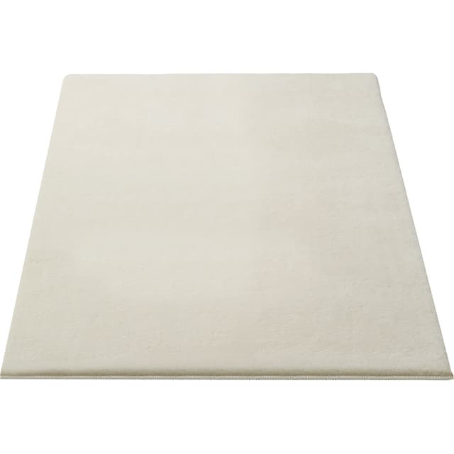Tectake® Kortpolig vloerkleed Soft Zone 80 x 150 cm - Crème