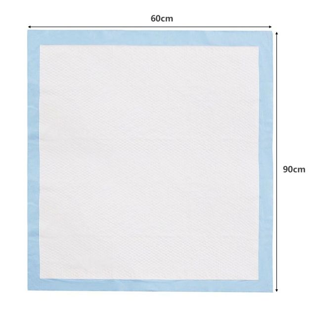 Coast Plasmatten voor Honden -150 Stuks - 5 Laags - Lekvrij - 60 x 90 cm - Wit+Blauw