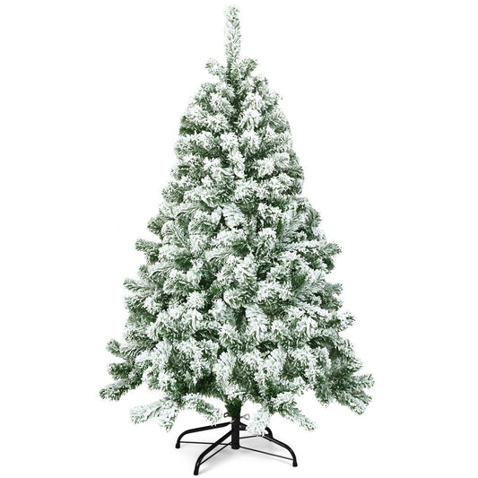 Coast Besneeuwde Kunstkerstboom Wit – 97,5 x 180 cm – Met 928 Takpunten en Metalen Standaard