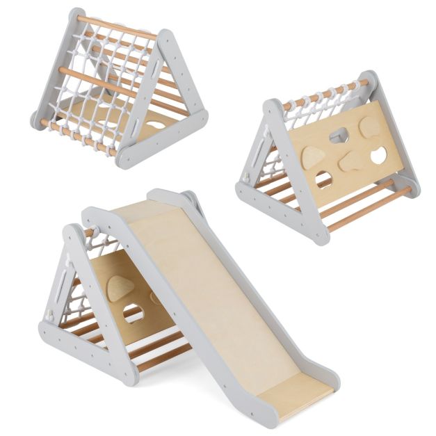 Coast Klimrek voor Kinderen - Glijbaan - 4-in-1 - 63 x 64 x 61 cm - Grijs