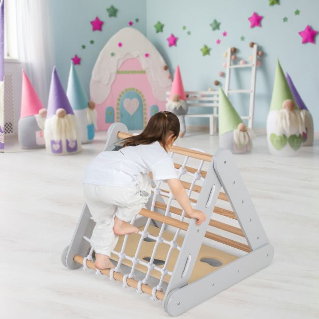 Coast Klimrek voor Kinderen - Glijbaan - 4-in-1 - 63 x 64 x 61 cm - Grijs