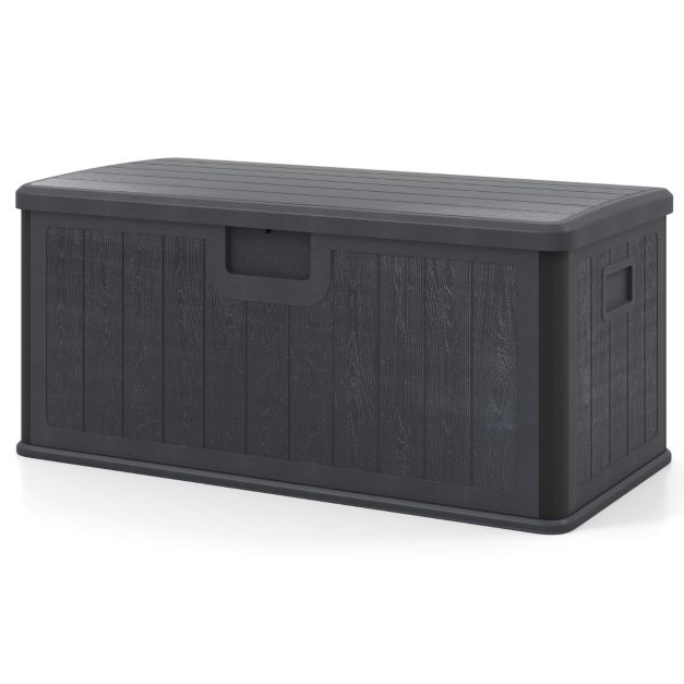 Coast Tuinbox - Waterdicht - Afsluitbaar - Multifunctioneel - 378 L - 130 x 64 x 59 cm - Grijs