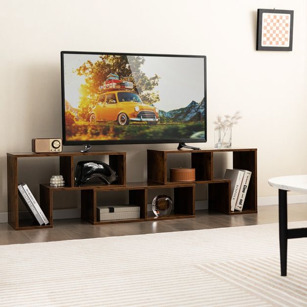 Coast TV Meubelkast - voor 65 inch TV - Bruin - 134-180 x 30 x 43 cm - Bruin - Hout