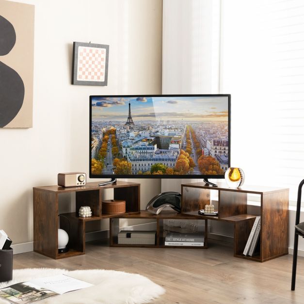 Coast TV Meubelkast - voor 65 inch TV - Bruin - 134-180 x 30 x 43 cm - Bruin - Hout