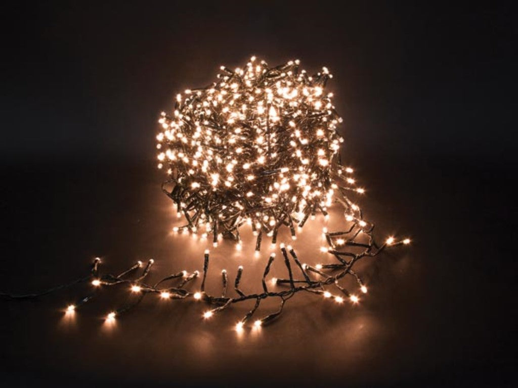 Twistlight LED Lichtslinger 18 m – 1530 Arizona Witte LED’s – Zwart Snoer – 31V – IP44 Binnen & Buiten